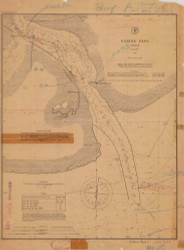 Sabine Pass 1895 - Old Map Nautical Chart AC Harbors 519 - Texas