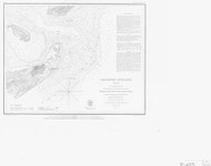 Galveston Entrance 1853 - Old Map Nautical Chart AC Harbors 520 - Texas