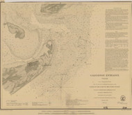 Galveston Entrance 1856 - Old Map Nautical Chart AC Harbors 520 - Texas