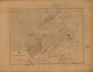 Galveston Entrance 1905 - Old Map Nautical Chart AC Harbors 520 - Texas