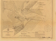 Galveston Entrance 1914 - Old Map Nautical Chart AC Harbors 520 - Texas