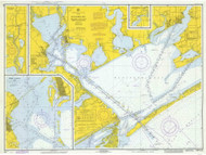 Matagorda Bay 1971 - Old Map Nautical Chart AC Harbors 522 - Texas
