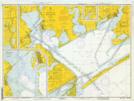 Matagorda Bay 1972 - Old Map Nautical Chart AC Harbors 522 - Texas