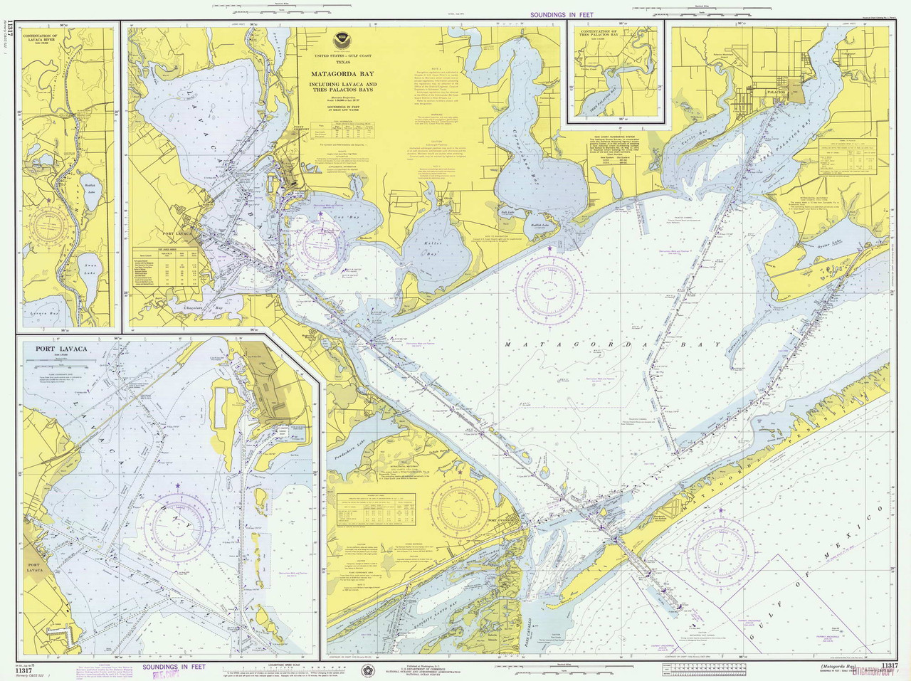 Matagorda Bay 1975 Old Map Nautical - MatagordaBay 1975 11317 07 1975 Web 96299.1662197052.1280.1280