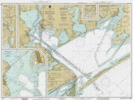 Matagorda Bay 1990 - Old Map Nautical Chart AC Harbors 11317 - Texas