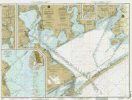 Matagorda Bay 1995 - Old Map Nautical Chart AC Harbors 11317 - Texas