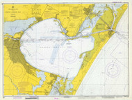Corpus Christi Bay 1973 - Old Map Nautical Chart AC Harbors 523 - Texas