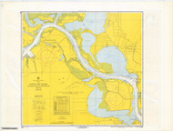 Alexander Island to Carpenter Bayou 1968 - Old Map Nautical Chart AC Harbors 589 - Texas