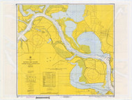 Alexander Island to Carpenter Bayou 1970 - Old Map Nautical Chart AC Harbors 589 - Texas
