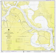 Alexander Island to Carpenter Bayou 1975 - Old Map Nautical Chart AC Harbors 11329 - Texas