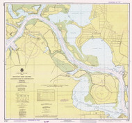 Alexander Island to Carpenter Bayou 1980 - Old Map Nautical Chart AC Harbors 11329 - Texas