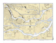 Carpenter Bayou to Houston 2005 - Old Map Nautical Chart AC Harbors 11325 - Texas