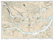 Carpenter Bayou to Houston 2015 - Old Map Nautical Chart AC Harbors 11325 - Texas