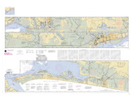 Ellender to Galveston Bay 2001 - Old Map Nautical Chart AC Harbors 11331 - Texas