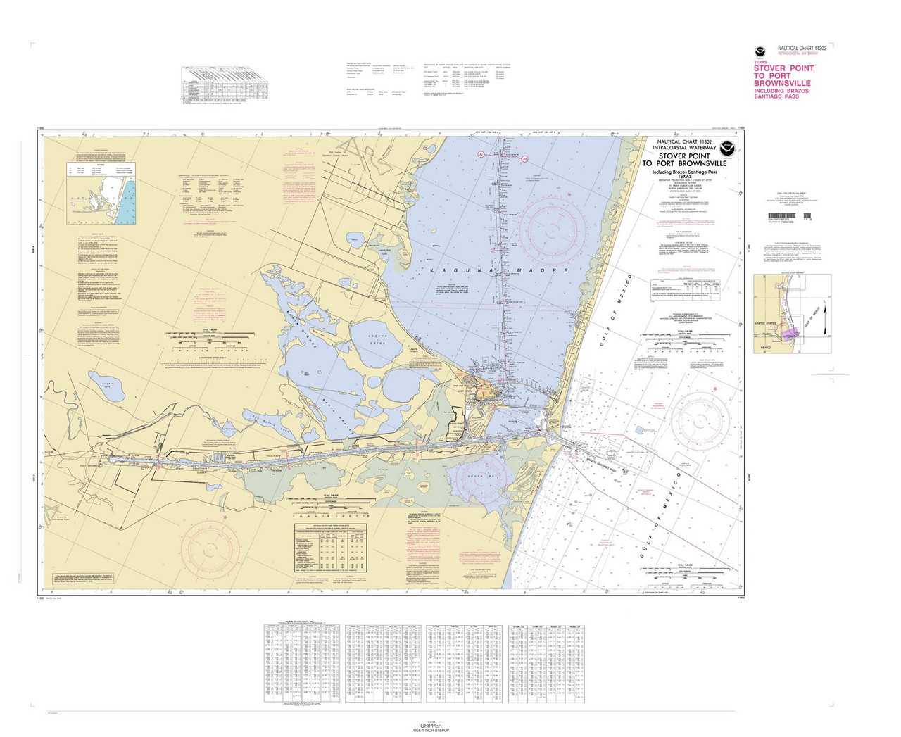 Stover Point to Port Brownsville 1999 Old Map Nautical Chart AC