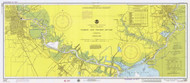 Sabine and Neches Rivers 1974 - Old Map Nautical Chart AC Harbors 11343 - Texas