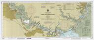 Sabine and Neches Rivers 1990 - Old Map Nautical Chart AC Harbors 11343 - Texas