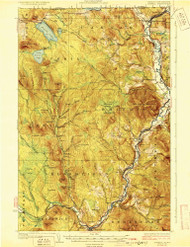 Averill, Vermont 1929 () USGS Old Topo Map Reprint 15x15 VT Quad 337821