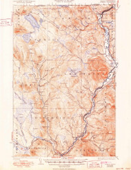Averill, Vermont 1929 (1950) USGS Old Topo Map Reprint 15x15 VT Quad 337823
