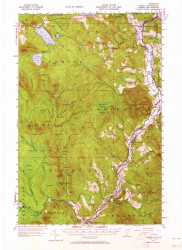 Averill, Vermont 1953 (1965) USGS Old Topo Map Reprint 15x15 VT Quad 337826