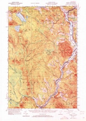 Averill, Vermont 1953 (1972) USGS Old Topo Map Reprint 15x15 VT Quad 337829