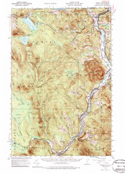 Averill, Vermont 1953 (1987) USGS Old Topo Map Reprint 15x15 VT Quad 337830