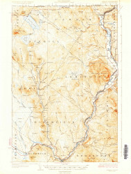 Averill, Vermont 1929 () USGS Old Topo Map Reprint 15x15 VT Quad 460000