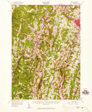Barre, Vermont 1957 (1960) USGS Old Topo Map Reprint 15x15 VT Quad 337832
