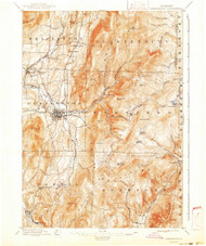 Bennington, Vermont 1898 (1941) USGS Old Topo Map Reprint 15x15 VT Quad 337853