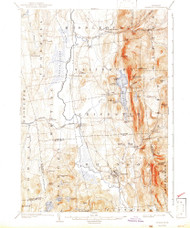 Brandon, Vermont 1904 (1942) USGS Old Topo Map Reprint 15x15 VT Quad 337863