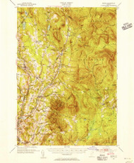 Burke, Vermont 1951 (1956) USGS Old Topo Map Reprint 15x15 VT Quad 337884
