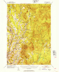Burke, Vermont 1951 (1953) USGS Old Topo Map Reprint 15x15 VT Quad 337887