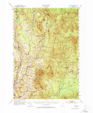 Burke, Vermont 1951 (1973) USGS Old Topo Map Reprint 15x15 VT Quad 337888
