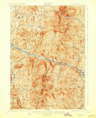 Camels Hump, Vermont 1924 (1928) USGS Old Topo Map Reprint 15x15 VT Quad 337903