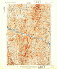 Camels Hump, Vermont 1924 (1932) USGS Old Topo Map Reprint 15x15 VT Quad 337905