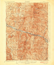 Camels Hump, Vermont 1924 () USGS Old Topo Map Reprint 15x15 VT Quad 337907