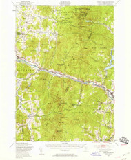 Camels Hump, Vermont 1948 (1959) USGS Old Topo Map Reprint 15x15 VT Quad 337910