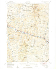 Camels Hump, Vermont 1948 (1954) USGS Old Topo Map Reprint 15x15 VT Quad 460009