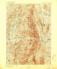 Castleton, Vermont 1897 (1920) USGS Old Topo Map Reprint 15x15 VT Quad 337917