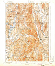 Castleton, Vermont 1897 (1941) USGS Old Topo Map Reprint 15x15 VT Quad 337919