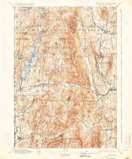Castleton, Vermont 1897 (1934) USGS Old Topo Map Reprint 15x15 VT Quad 337920