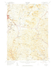 East Barre, Vermont 1957 (1959) USGS Old Topo Map Reprint 15x15 VT Quad 460012