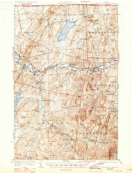 Enosburg Falls, Vermont 1924 (1947) USGS Old Topo Map Reprint 15x15 VT Quad 337929