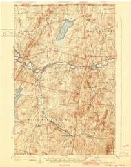 Enosburg Falls, Vermont 1924 (1943) USGS Old Topo Map Reprint 15x15 VT Quad 337931