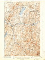 Enosburg Falls, Vermont 1924 (1936) USGS Old Topo Map Reprint 15x15 VT Quad 337932