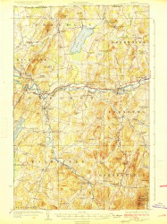 Enosburg Falls, Vermont 1924 () USGS Old Topo Map Reprint 15x15 VT Quad 337936