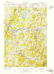 Enosburg Falls, Vermont 1953 (1955) USGS Old Topo Map Reprint 15x15 VT Quad 337939