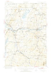 Enosburg Falls, Vermont 1953 (1955) USGS Old Topo Map Reprint 15x15 VT Quad 460013