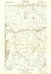 Franklin Pond, Vermont 1920 () USGS Old Topo Map Reprint 15x15 VT Quad 460015