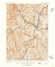 Hanover, Vermont 1906 (1956) USGS Old Topo Map Reprint 15x15 VT Quad 337964